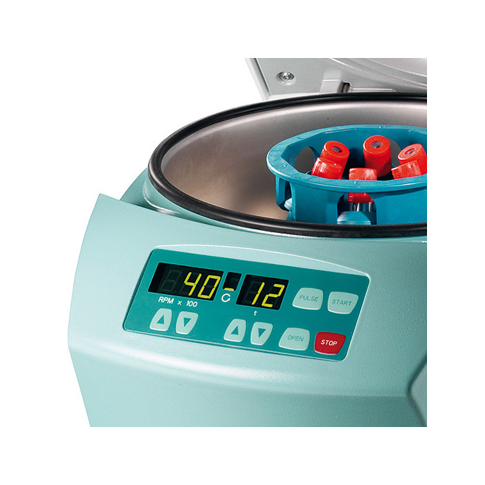 Drehzahl und Laufzeit sind variabel einstellbar Hettich Zentrifuge EBA 270