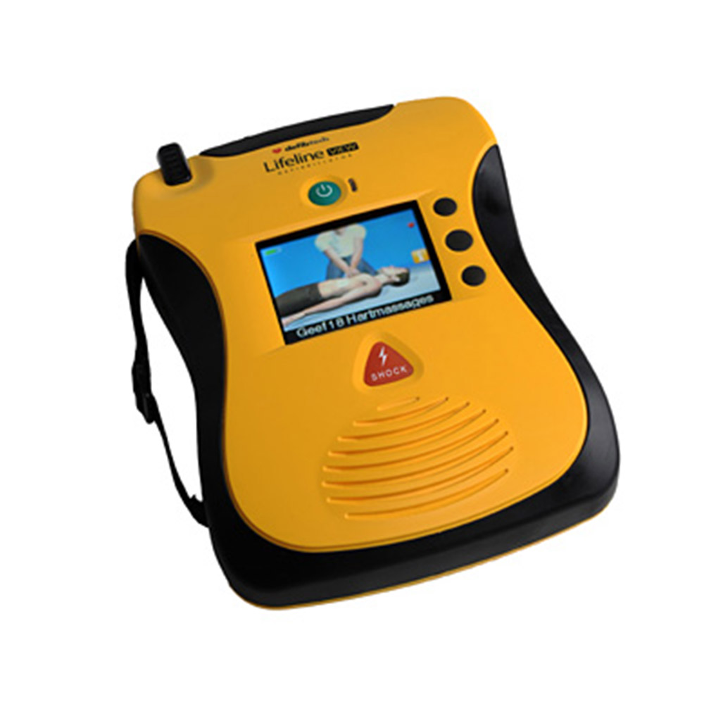 HLW-Unterstützung: Visuell und akustisch – bei Bedarf Video-Hilfe AED LifeLine View Defibrillator