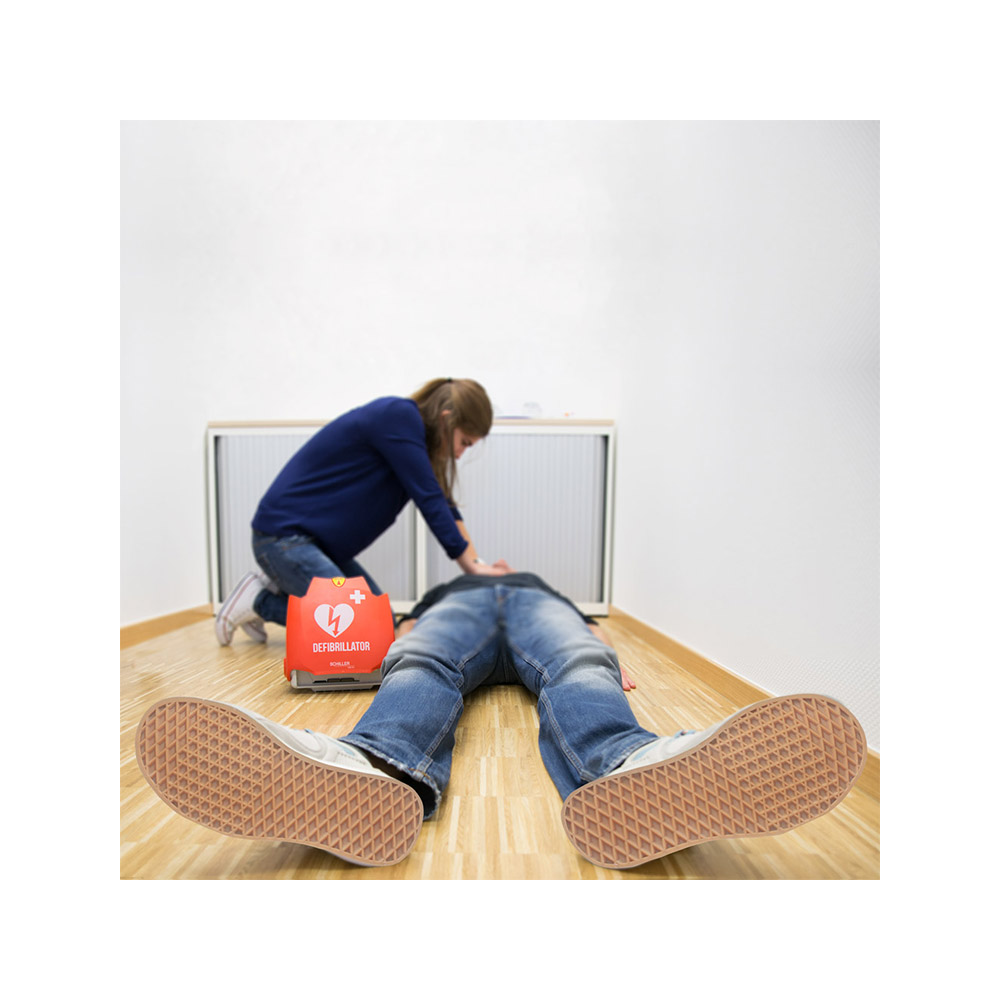 Ideal geeignet zur Defibrillation durch medizinische Laien Schiller FRED PA-1