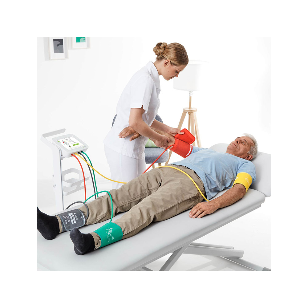 Zur simultanen und schnellen ABI-Messung an beiden Oberarmen und Beinen MESI ABPI MD Messsystem (2. Generation)