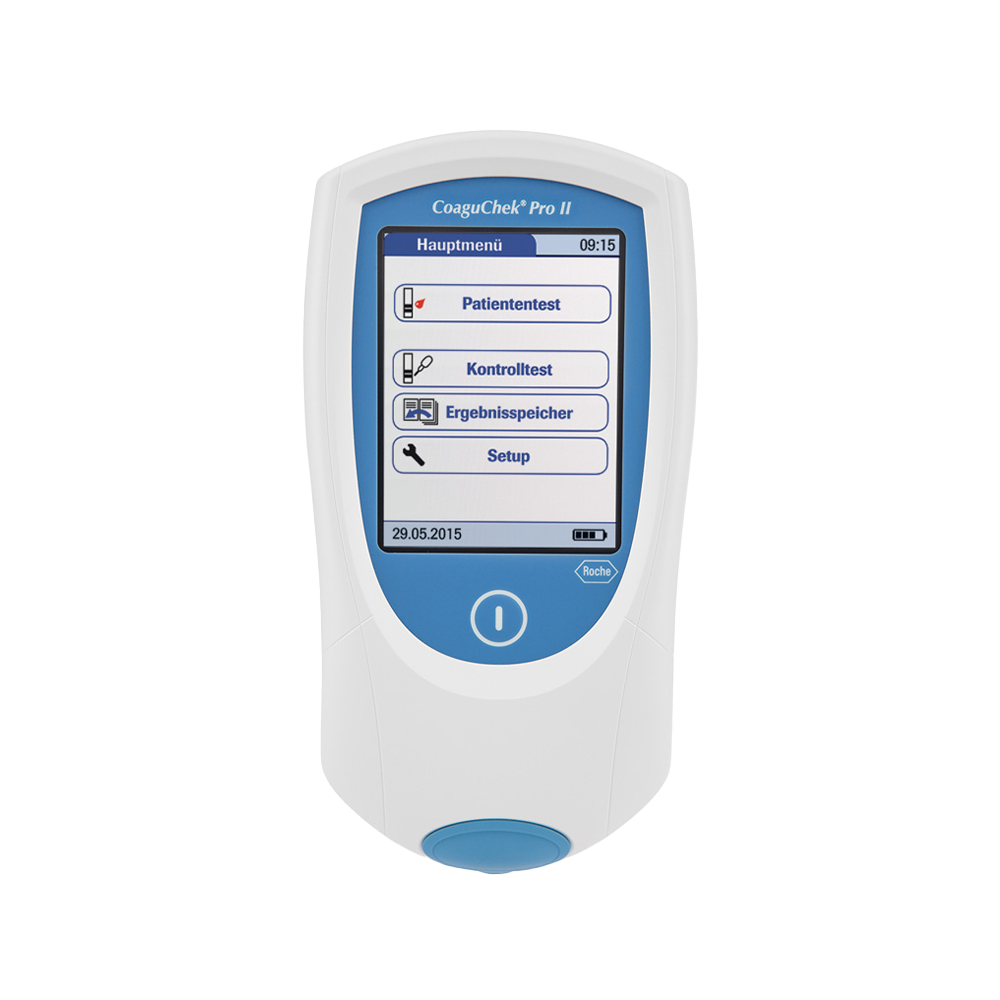 CoaguChek Pro II Blutgerinnungsmessgerät von Roche zur präzisen INR-Bestimmung CoaguChek Pro II System