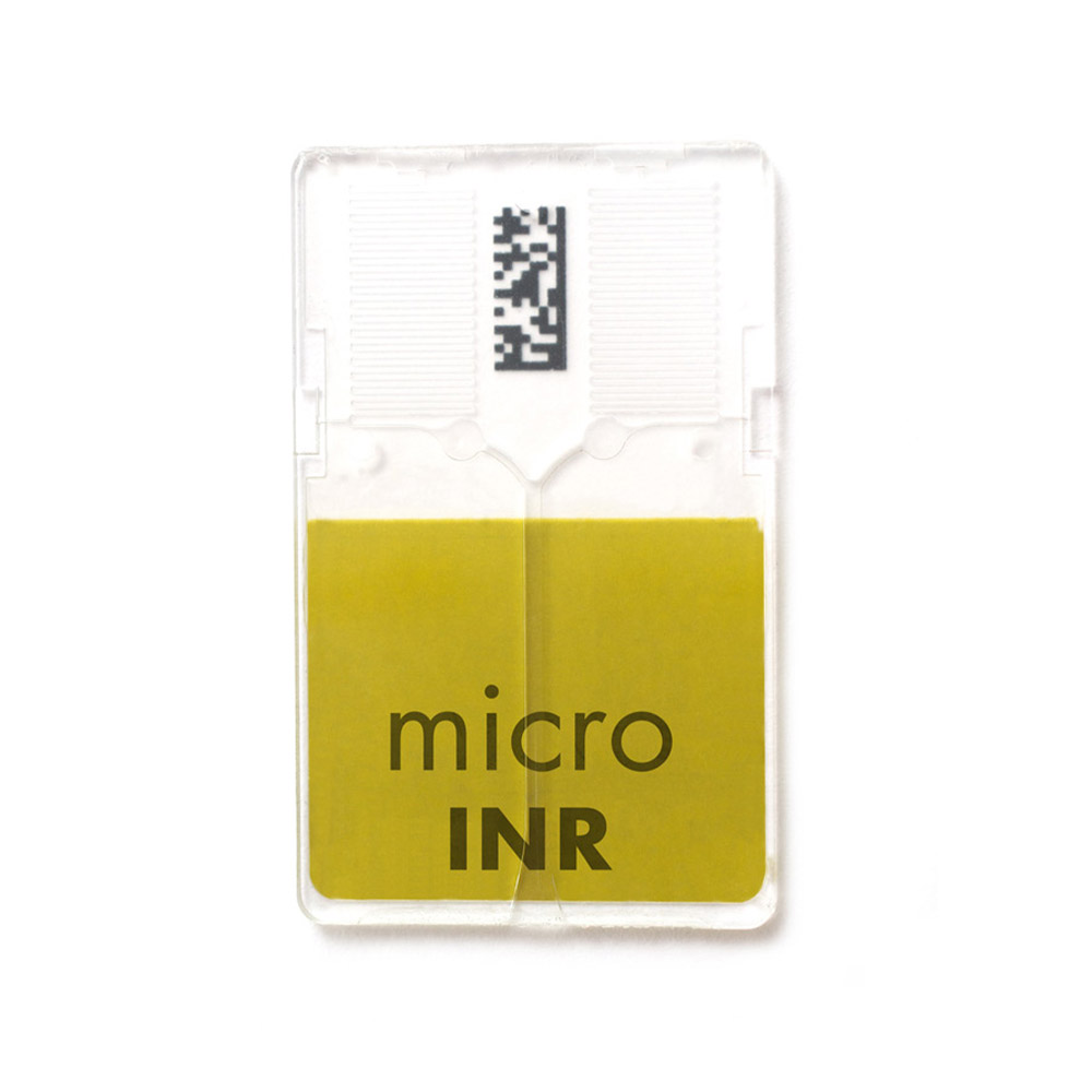 Test-Chips müssen nicht gekühlt werden  MicroINR Gerinnungsmessgerät