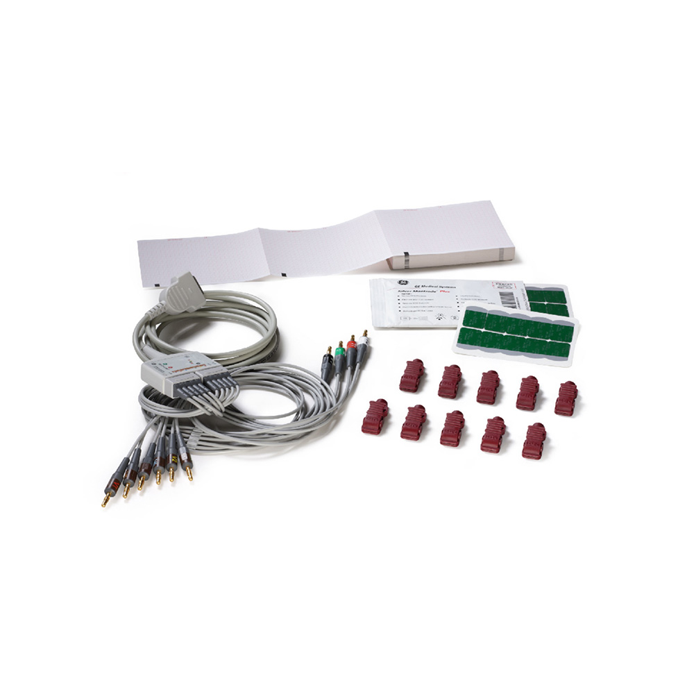 Lieferung mit komplettem Zubehör (u. a. Multilink-Patientenkabel) GE MAC EKG