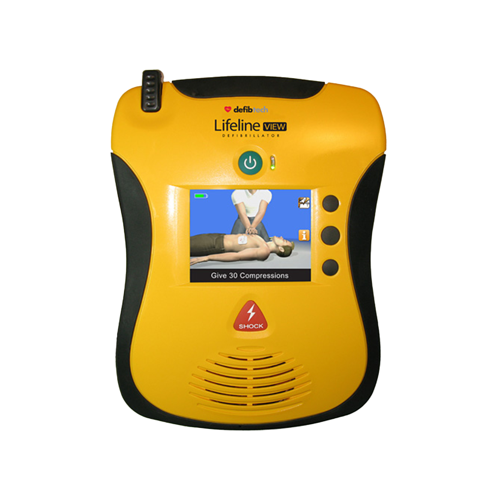 AED LifeLine View mit interaktivem, farbigem Display AED LifeLine View Defibrillator